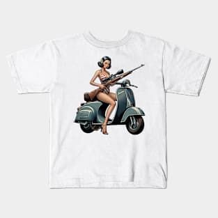 Scooter Girl Kids T-Shirt